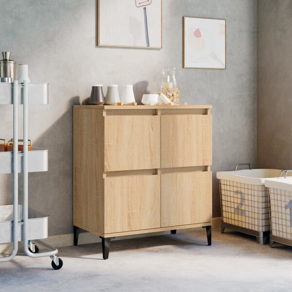 vidaXL Credenza Rovere Sonoma 60x35x70 cm in Legno Multistrato