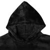 vidaXL Felpa coperta Nero m Flanella