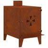 vidaXL Stufa da Campeggio 35x50x60 cm in Acciaio Corten