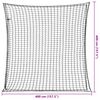 vidaXL Rete per Rimorchio con Corda Elastica Nero 4x4 m in PP
