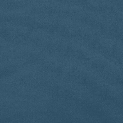 vidaXL Letto a Molle con Materasso e LED Blu Scuro 100x200 cm