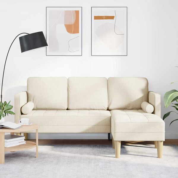 vidaXL Set di divani con cuscino Tela Poliestere