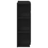 vidaXL Mobiletto per specchio Rovere Nero 80 x 20,5 x 64 cm