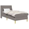 vidaXL Struttura letto con materasso 2 pz Copertura removibile