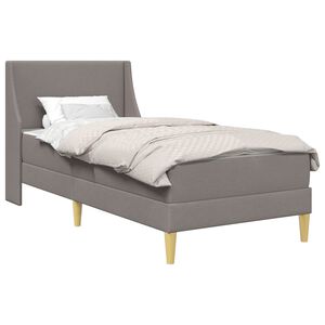 vidaXL Struttura letto con materasso 2 pz Copertura removibile