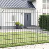 vidaXL Recinzione per Giardino 3 pcs Grigio 170 x 225 cm