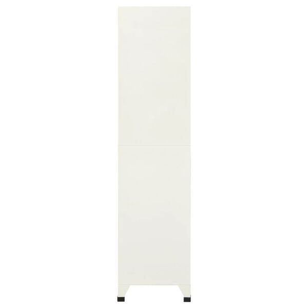 vidaXL Armadietto con Serratura Grigio e Blu 90x45x180 cm in Acciaio