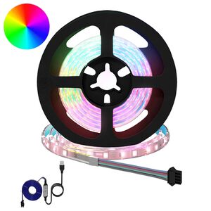 vidaXL Striscia LED 2 pz Nero e trasparente Rame e plastica
