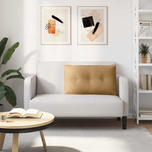 vidaXL Cuscino per Schiena Marrone 80 x 50 cm Tessuto in Cords