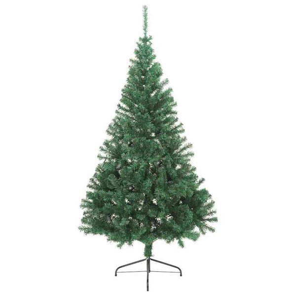 vidaXL Albero di Natale artificiale con luci integrate Verde 180 cm