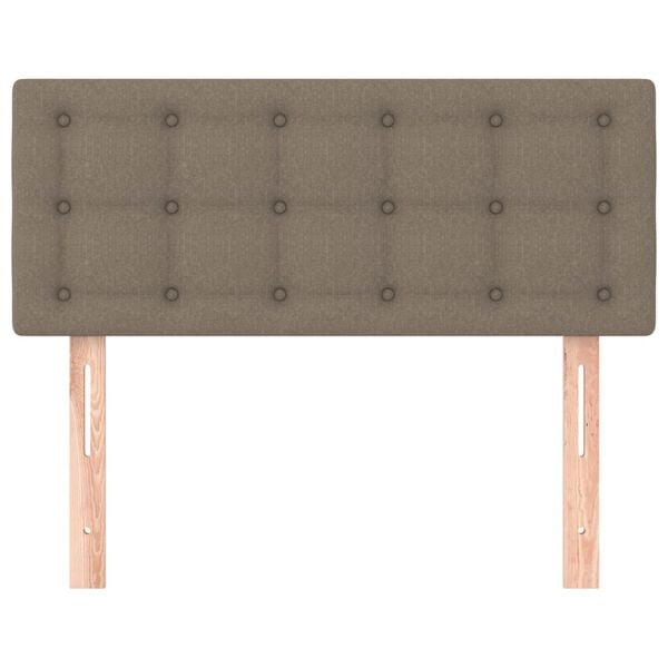 vidaXL Testiera Tortora 90x5x78/88 cm in Tessuto