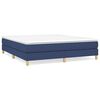 vidaXL Giroletto a Molle con Materasso Blu 180x200 cm in Tessuto