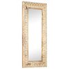 vidaXL Specchio Intagliato a Mano 110x50x2,6 cm in Massello di Mango
