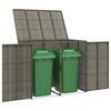 vidaXL Cassa per Spazzatura 2 pcs Grigio 65 x 80 x 115 cm Polietilene