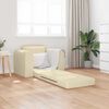 vidaXL Divano letto Crema 98 x 71 x 83 cm Tessuto