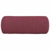 vidaXL Cuscini a rullo 2 pcs Rosso Vino Ø 15 x 40 cm Tessuto