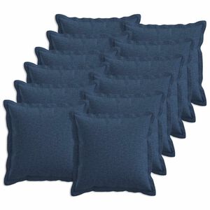 vidaXL Federa 12 pz HOUTEN Blu 40 x 40 cm Lino