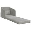 vidaXL Divano letto Grigio chiaro 65 x 80 x 83 cm Velluto