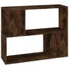 vidaXL Libreria/Divisorio Rovere Fumo 80x24x63 cm