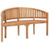 vidaXL Panchina a Banana 151 cm in Legno Massello di Teak