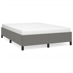 vidaXL Giroletto senza Materasso Grigio Scuro 140x200 cm Tessuto