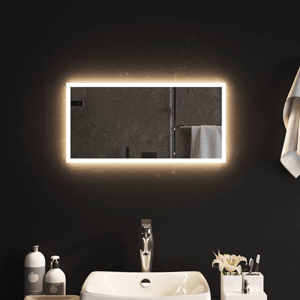vidaXL Specchio da Bagno con Luci LED 60x30 cm
