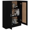 vidaXL Libreria Nera 82,5x30,5x115 cm in Legno Multistrato