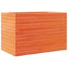 vidaXL Fioriera Giardino Marrone Cera 70x40x46 cm Legno Massello Pino