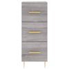vidaXL Credenza Grigio Sonoma 34,5x34x90 cm in Legno Multistrato