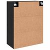 vidaXL Mobiletto a muro 2 pcs Rovere Nero 69,5 x 34 x 90 cm