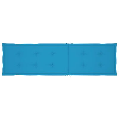 vidaXL Cuscino per Sdraio Blu (75+105)x50x3 cm