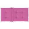 vidaXL Cuscini per Sedia con Schienale Basso 4 pz Rosa in Tessuto