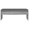 vidaXL Panca per ingresso con cuscino Grigio Sonoma 103 x 38 x 40 cm
