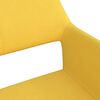 vidaXL Sedie da Pranzo 2 pz Gialle in Tessuto