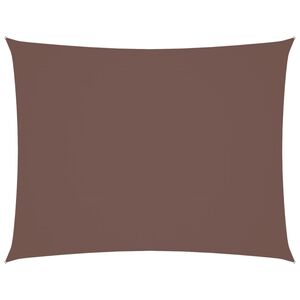 vidaXL Parasole a Vela Oxford Rettangolare 3x4 m Marrone