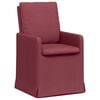 vidaXL Sedie da pranzo 2 pz Tessuto Rosso vino 57 x 67 x 98 cm