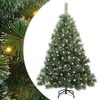 vidaXL Albero di Natale artificiale con 150 LED Verde 120 cm PE e PVC