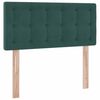 vidaXL Letto con Contenitore Verde Scuro 90 x 190 cm Velluto