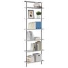 vidaXL Libreria Grigio Sonoma 60 x 24 x 203 cm Legno multistrato