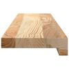 vidaXL Davanzali 2 pz Non Trattati 80x15x2 cm Legno Massello di Rovere