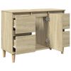 vidaXL Mobile Lavabo Rovere Sonoma 80x33x60 cm in Legno Multistrato