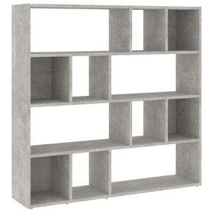 vidaXL Libreria/Divisorio Grigio Cemento 105x24x102 cm