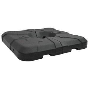 vidaXL Base per Ombrellone a Braccio 110 Nero Quadrato