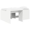 vidaXL Letto alto per bambini con scrivania Bianco