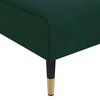 vidaXL Chaise Longue in Velluto Verde Scuro