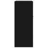 vidaXL Credenza Nera 60x30x75 cm in Legno Multistrato