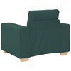 vidaXL Divano Sedia Verde Scuro 100x78x80 cm in Tessuto