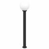 vidaXL Lampada a paletto 120 cm Nero IP44