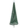vidaXL Albero di Natale a LED in tinsel con picchetto EKENAS 250 cm
