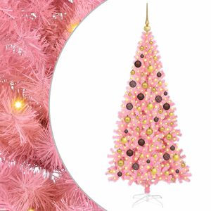 vidaXL Albero di Natale Rosa 180 cm PVC
